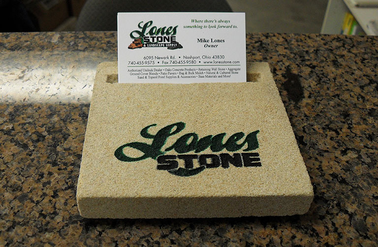 Lones Stone - Business Card Holder