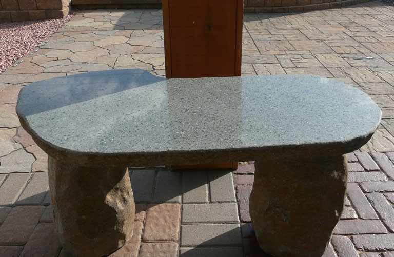 Lones Stone - Granite Bench